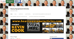 Desktop Screenshot of heavyequipmentarticles.com