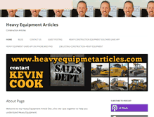 Tablet Screenshot of heavyequipmentarticles.com